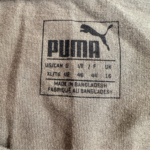 Puma Olive Green Appliqué Graphic Tee - Picture 6 of 8